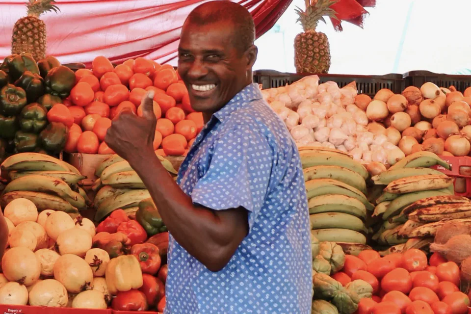 Een lokale markt op Curaçao